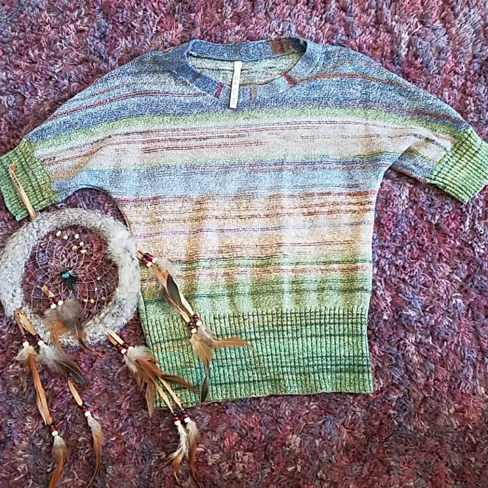 Multi-colored sweater shirt